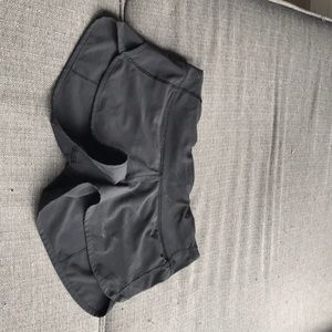 black lulu lemon athletica shorts